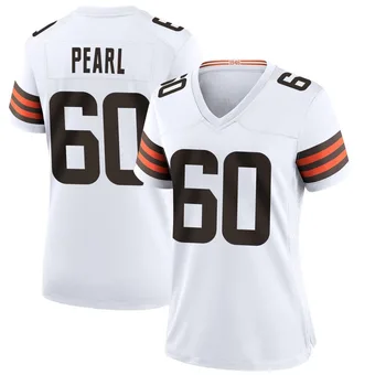 Women's Julian Pearl White Game Football Jersey