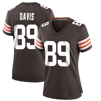 Women's Kaden Davis Brown Game Team Color Football Jersey