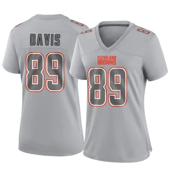 Women's Kaden Davis Gray Game Atmosphere Fashion Football Jersey