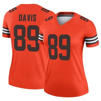 Women's Kaden Davis Orange Legend Inverted Football Jersey