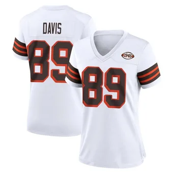 Women's Kaden Davis White Game 1946 Collection Alternate Football Jersey