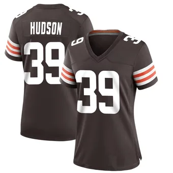 Women's Khaleke Hudson Brown Game Team Color Football Jersey