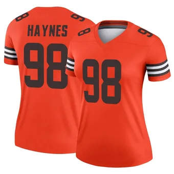 Women's Marcus Haynes Orange Legend Inverted Football Jersey