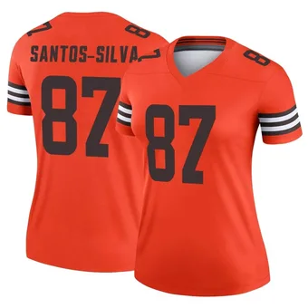 Women's Marcus Santos-Silva Orange Legend Inverted Football Jersey