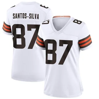 Women's Marcus Santos-Silva White Game Football Jersey