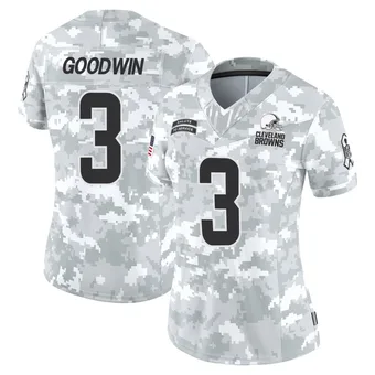 Women's Marquise Goodwin Arctic Camo Limited 2024 Salute to Service Football Jersey