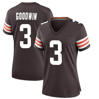 Women's Marquise Goodwin Brown Game Team Color Football Jersey