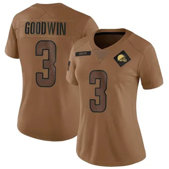 Women's Marquise Goodwin Brown Limited 2023 Salute To Service Football Jersey