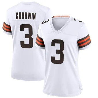 Women's Marquise Goodwin White Game Football Jersey