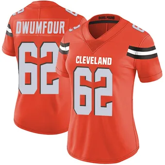 Women's Michael Dwumfour Orange Limited Alternate Vapor Untouchable Football Jersey