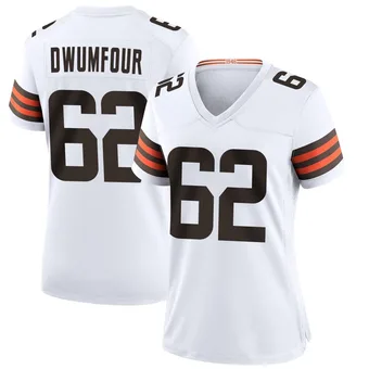 Women's Michael Dwumfour White Game Football Jersey