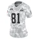 Women's Michael Woods II Arctic Camo Limited 2024 Salute to Service Football Jersey