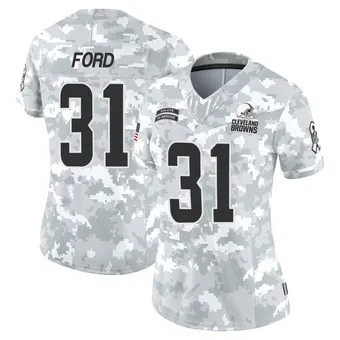 Women's Mike Ford Jr. Arctic Camo Limited 2024 Salute to Service Football Jersey