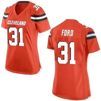 Women's Mike Ford Jr. Orange Game Alternate Football Jersey