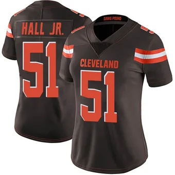 Women's Mike Hall Jr. Brown Limited Team Color Vapor Untouchable Football Jersey