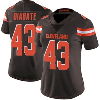 Women's Mohamoud Diabate Brown Limited Team Color Vapor Untouchable Football Jersey