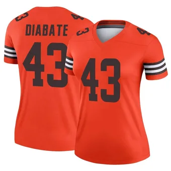 Women's Mohamoud Diabate Orange Legend Inverted Football Jersey