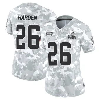 Women's Myles Harden Arctic Camo Limited 2024 Salute to Service Football Jersey