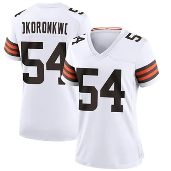 Women's Ogbo Okoronkwo White Game Football Jersey