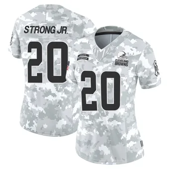 Women's Pierre Strong Jr. Arctic Camo Limited 2024 Salute to Service Football Jersey