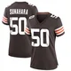 Women's Rex Sunahara Brown Game Team Color Football Jersey