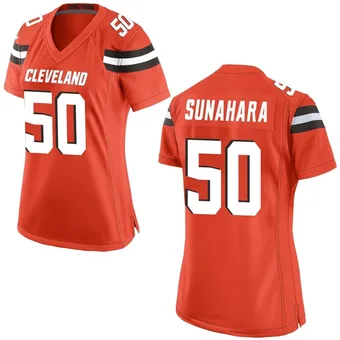 Women's Rex Sunahara Orange Game Alternate Football Jersey