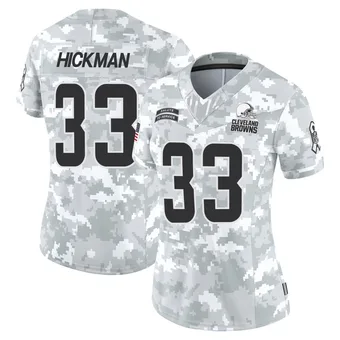 Women's Ronnie Hickman Arctic Camo Limited 2024 Salute to Service Football Jersey