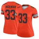 Women's Ronnie Hickman Orange Legend Inverted Football Jersey