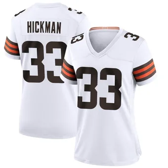 Women's Ronnie Hickman White Game Football Jersey