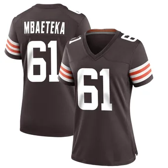 Women's Roy Mbaeteka Brown Game Team Color Football Jersey