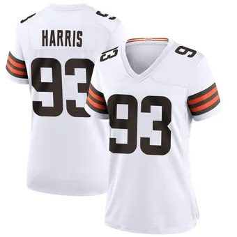 Women's Shelby Harris White Game Football Jersey