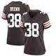 Women's Tony Brown II Brown Game Team Color Football Jersey