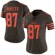 Women's Tre' McKitty Brown Limited Color Rush Football Jersey