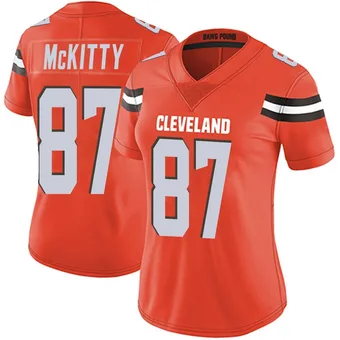 Women's Tre' McKitty Orange Limited Alternate Vapor Untouchable Football Jersey