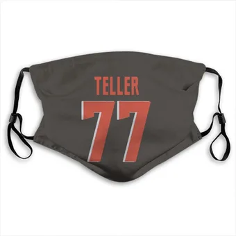 Wyatt Teller Name & Number Brown Face Mask