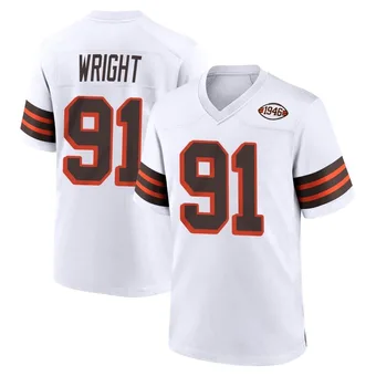 Youth Alex Wright White Game 1946 Collection Alternate Football Jersey