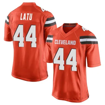 Youth Cameron Latu Orange Game Alternate Football Jersey