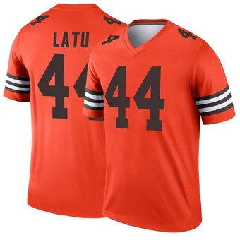 Youth Cameron Latu Orange Legend Inverted Football Jersey