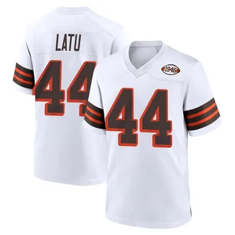 Youth Cameron Latu White Game 1946 Collection Alternate Football Jersey