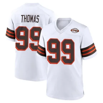 Youth Cameron Thomas White Game 1946 Collection Alternate Football Jersey