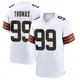 Youth Cameron Thomas White Game Football Jersey