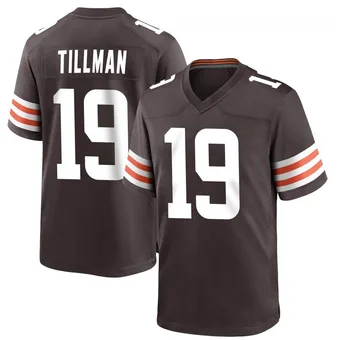 Youth Cedric Tillman Brown Game Team Color Football Jersey