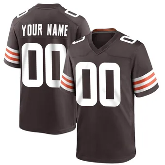 Youth Custom Brown Game Team Color Football Jersey