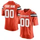 Youth Custom Orange Game Alternate Football Jersey