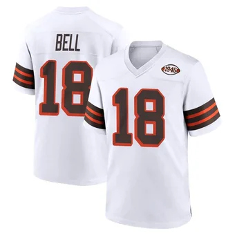 Youth David Bell White Game 1946 Collection Alternate Football Jersey