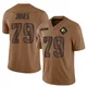 Youth Dawand Jones Brown Limited 2023 Salute To Service Football Jersey