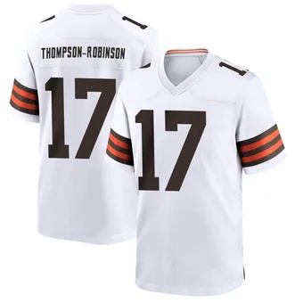 Youth Dorian Thompson-Robinson White Game Football Jersey