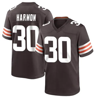 Youth Duron Harmon Brown Game Team Color Football Jersey