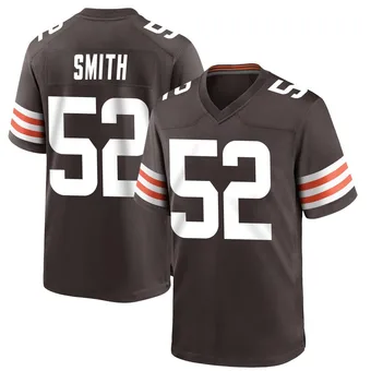 Youth Elerson G. Smith Brown Game Team Color Football Jersey