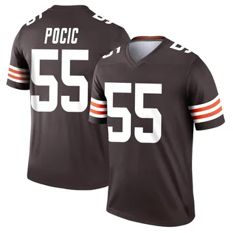 Youth Ethan Pocic Brown Legend Football Jersey